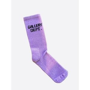 Gallery Dept Purple & Black Logo Socks